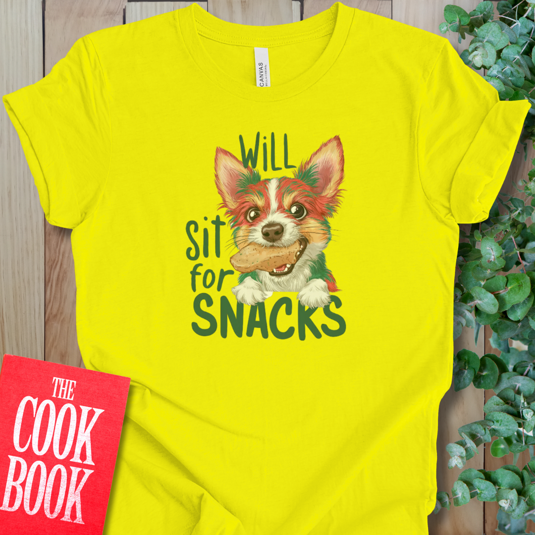 Will Sit For Snacks T-Shirt