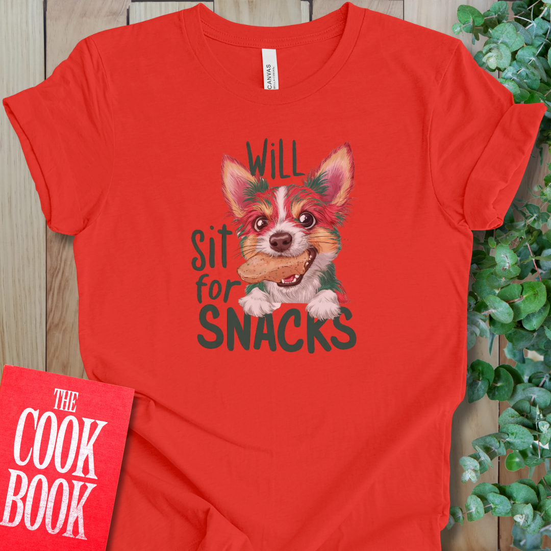 Will Sit For Snacks T-Shirt